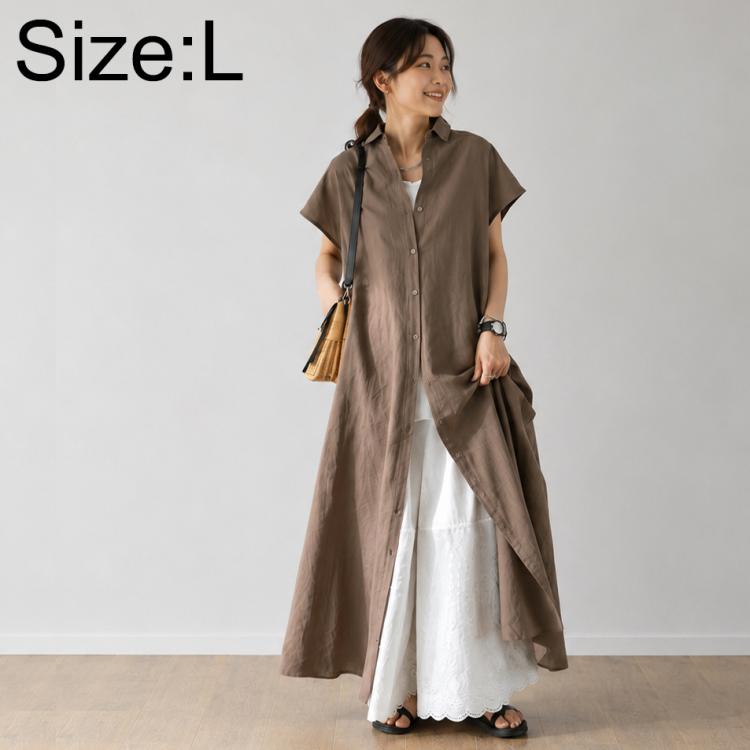 Short Sleeve Casual Short Sleeve Lapel Shirt Dress, S, M, L, XL, 2XL