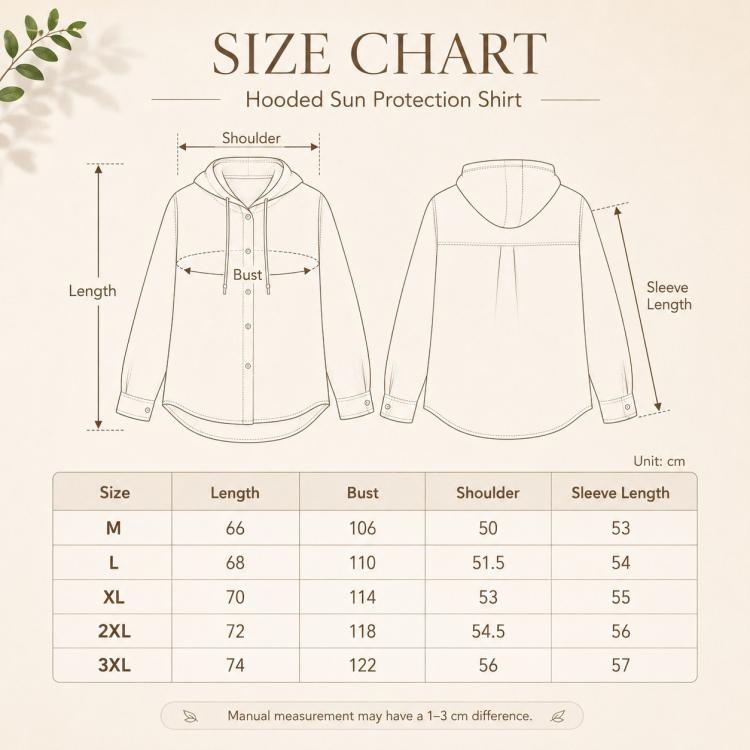 Lightweight Long Sleeve Hooded Linen Sun Protection Coat, M, L, XL, 2XL