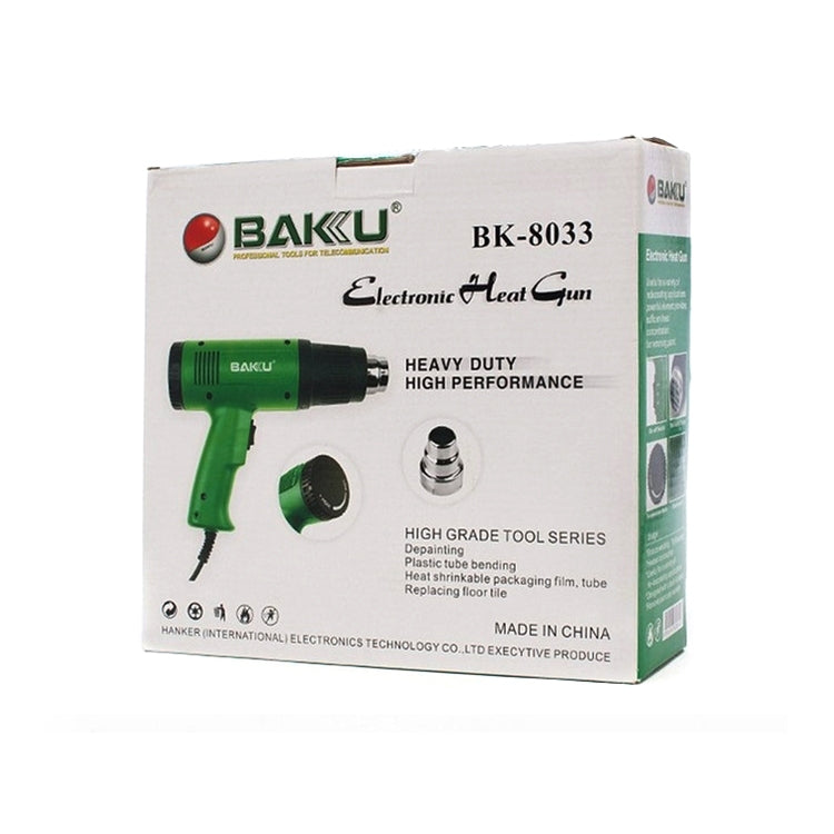 BAKU BK-8033 1600W 50Hz Hot Air Gun, AC 220V, EU Plug, AC 220V EU Plug