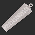 Wedge Feeler Gap 30-45mm Stainless Steel Ruler Inspection Taper Gauge Metric Measure Tool, Gap 30-45mm Metric