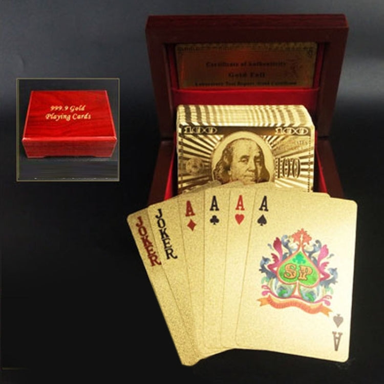 Creative Frosted Back Texture Plastic From Vegas to Macau Playing Cards Texas Poker with Wooden Gift Box, Silver Dollar Wooden Gift Box, Mosaic Gold Euro Wooden Gift Box, Mosaic Gold Dollar Wooden Gift Box, Mosaic Gold New Dollar Wooden Gift Box       ...