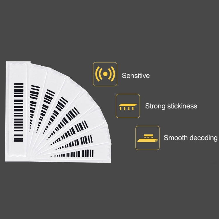 50pcs Barcode Type 58KHz Security Soft Sticker DR Label for EAS Anti theft System, DR Label