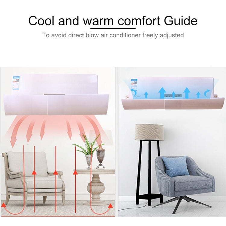Bedroom Wall-Mounted Baby Universal Anti-Straight Blowing Air Conditioning Windshield Wind Deflector Shroud, Thickened Version, Thickened Version