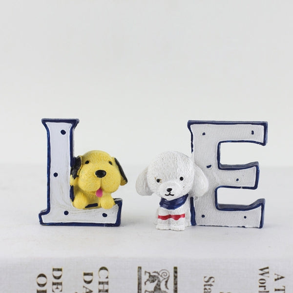 Creative Resin LOVE Navy Family Set Dolls Ornaments Wedding Bedroom Decoration Gifts, LOVE Navy Family
