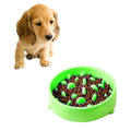 Pet Bowl Preventing Choking PP Bowl, Round Green