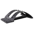 Lumbar Traction Stretching Device Posture Corrector Waist Support Spine Pain Relief Back Massage Stretcher, Ordinary Black