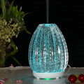 100ml Creative Vase Shape Aromatherapy Machine 3D Glass Humidifier Automatic Alcohol Sprayer with Colorful LED Lamp, 3D Glass Humidifier
