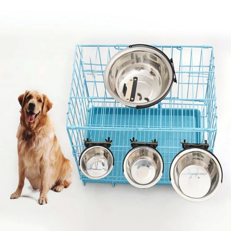 Stainless Steel Suspension Style Dog Feeding Bowl, Size: M, Size: Medium