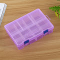 Double layer 8 Slots Plastic Jewelry Box Organizer Storage Container with Adjustable Dividers, 8 Slots (Purple), 8 Slots (White), 8 Slots (Pink), 8 Slots (Blue)