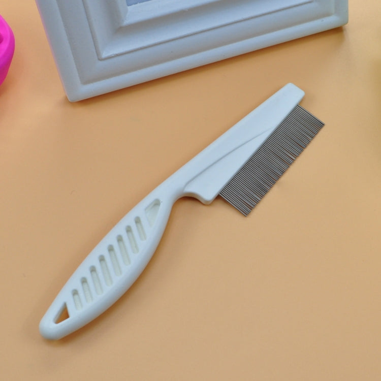 5 PCS Pet Cats Dogs Supplies Combs Fine Toothed Stainless Steel Needle Fleas Removal Combs, Length: 18.5cm, Length: 18.5cm, White, Length: 18.5cm, Blue, Length: 18.5cm, Purple