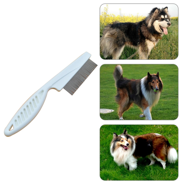 5 PCS Pet Cats Dogs Supplies Combs Fine Toothed Stainless Steel Needle Fleas Removal Combs, Length: 18.5cm, Length: 18.5cm, White, Length: 18.5cm, Blue, Length: 18.5cm, Purple