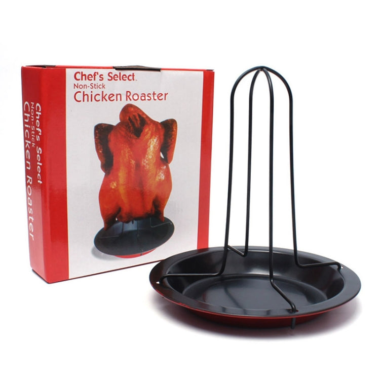 Outdoor camping Carbon Steel Upright Chicken Roaster Rack, Roaster Rack