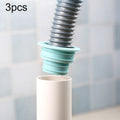 3 PCS Sewer Lengthen Odor-resistant Silicone Joint Kitchen Plumbing Sewer Drain Sealing Plug, Random Color Delivery, Sewer Lengthen Silicone Joint