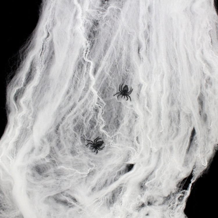 Halloween Props Cotton Yarn Spider Webs, Random Color Delivery, Spider