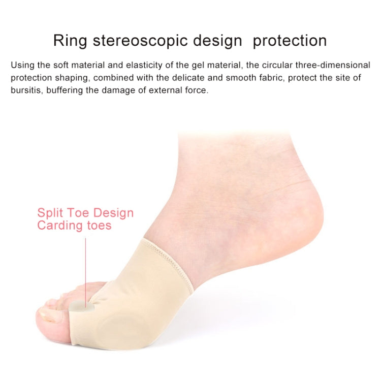 1 Pair SEBS Hallux Valgus Correction Sleeve Feet Care Special Big Toe Bone Ring Foot Thumb Orthopedic Brace Relieve for Men / Women, Size: S, Size: S