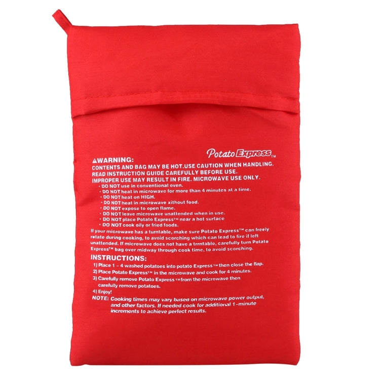 Washable Reusable Microwave Potato Cooker Bag (Cooks Up to 4 Potatoes At The Same Time), Size: 26.7*17.6cm, Potato Cooker Bag