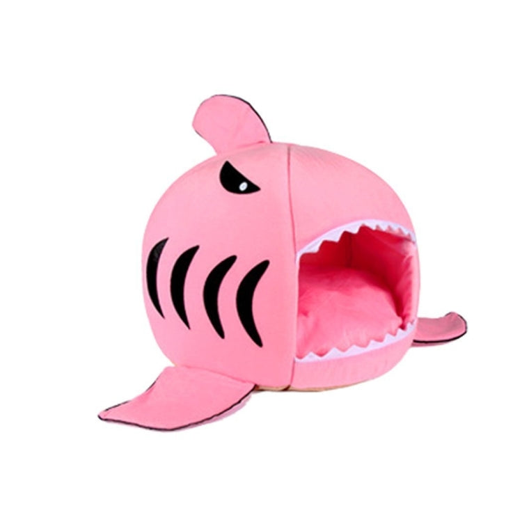 Indoor Pet Dog Puppy Cat Warm House Sharks Pet Sleeping Bed Nest, M Size: 50x50x48cm