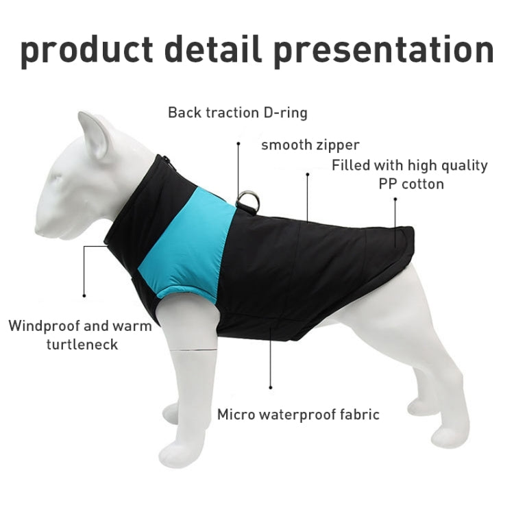 Pet Dog Cotton Vest Ski Suit, Size: 4XL, Chest: 63cm, Back Length: 55cm, Size: 4XL