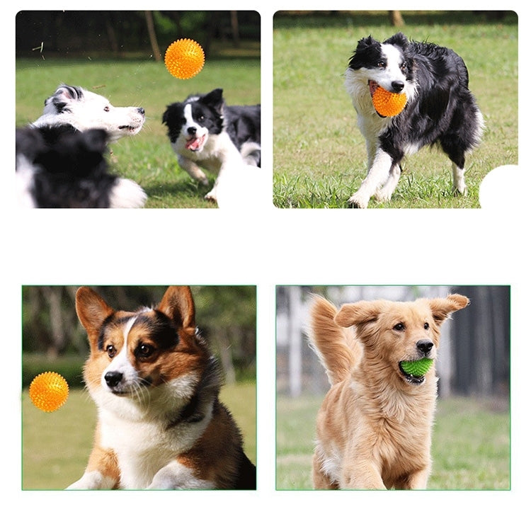 Pet Sounding Toy Hedgehog Ball Golden Retriever Molar Bite Resistant Tooth Toy for Large Pets, Medium, Diameter: 9cm, Random Color Delivery, Medium, Diameter: 9cm