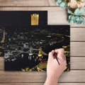 Bright City DIY Drawing Picture Wall Painting Scratch Card Golden Night View Paint Arts Paper Hand Painted Home Decoration Creative Handmade Gifts, Size:41*28.7cm, Panorama London, Panorama Paris, Dubai