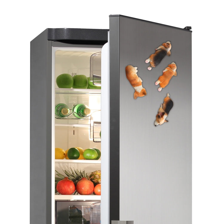 Home Decoration Lovely Rrunk on Sleep Corgi 3D Magnetic Buckle Fridge Paste, Corgi  Magnetic