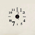 Lovelife WC37130 Acrylic English Digital DIY Stereo Wall Clock Wall Stick Clock