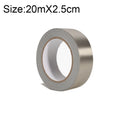 Plain Weave Double-sided Conductive Cloth Adhesive Cloth Single Sided Adhesive EMI Shielding Button Repairs, Size: 20m x 2.5cm, Size: 20m x 2.5cm