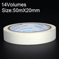 14 Volumes High Adhesion Decoration Spraying Masking office Writing Beautiful Paper Tape, Size: 50m x 20mm, Size: 50m x 20mm