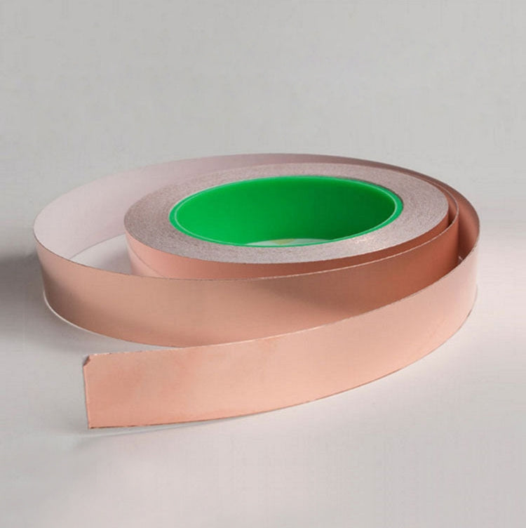 Pure Copper Double-sided Conductive Copper Foil Tape Signal Masking Tape, Size: 20m x 30mm, Size: 20m x 30mm