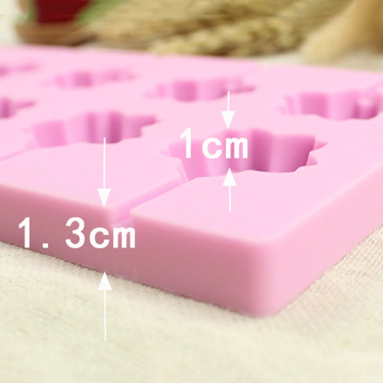 12-Capacity DIY Silicone Chocolate Molds(Lollipop Shape), Cherry Blossoms Shape, Cow Shape, Lollipop Shape