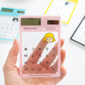 8 Digits LED Screen Calculator with Transparent Touch Pad & Solar Panel, Random Color Delivery, 8 Digits Calculator