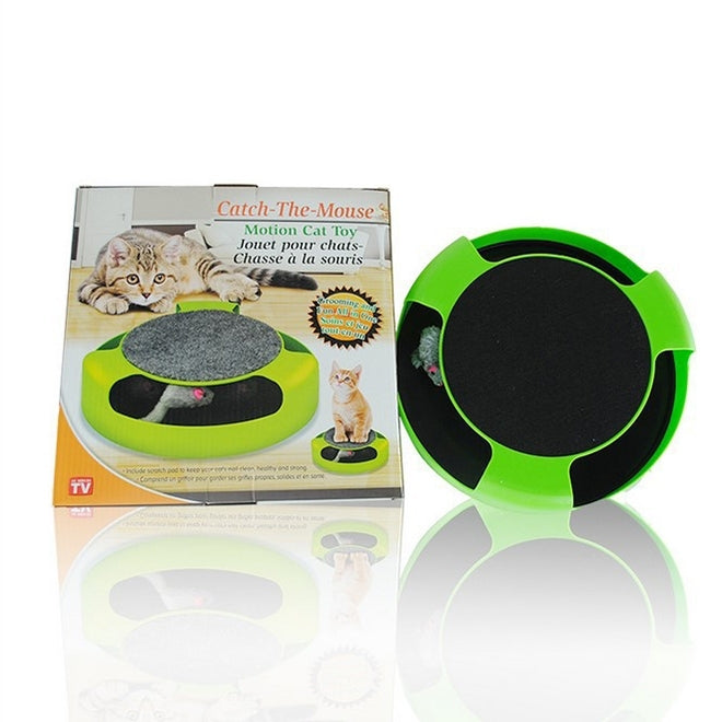 Pet Supplies Cat Plastic Catch the Mouse Interactive Turntable Pet Toys, Turntable Pet Toys