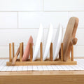 Solid Wood Dish Drip Rack Plate Holder, Size: 30x12x10cm, 6 Grid