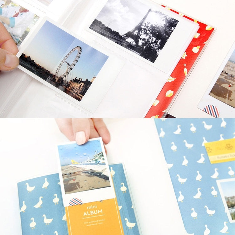 3 inch DIY Creativity Insert Type Mini Exquisite Photo Album, Forest Deer Pattern, Iron Tower Pattern, Little Swallow Pattern, Baymax Pattern, Four Leaf Clover Pattern, Many Trees Dry Pattern