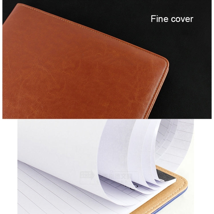 Office Supplies Business Style Leather Document Folder with 30-pages A4 Note Pad & Calculator
