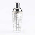 Stainless Steel Glass Cocktail Shaker Tools Milk Tea Cup with Scale, Capacity: 450ml, 450ml Cocktail Shaker