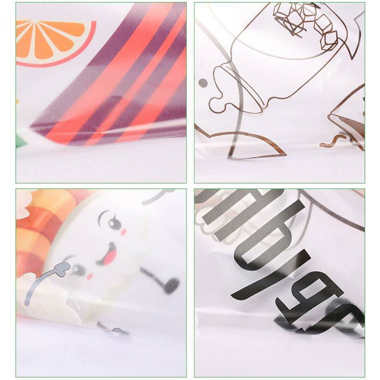 5 PCS Sweet Coffee Pattern Household Kitchen Self-adhesive High Temperature Resistance Oil Resistant Wall Stickers Size: 60x90cm, Sweet Coffee Pattern