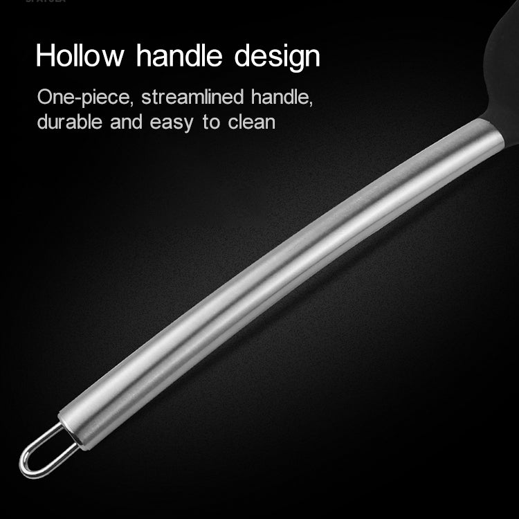 kn605 Stainless Steel Handle Silicone Slice High Temperature Resistance Cooking Slice, Red, Black, Grey