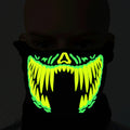 FG-MA-01 Halloween Mask Voice Control LED Cold Light Terror Cosplay Mask, FG-MA-01