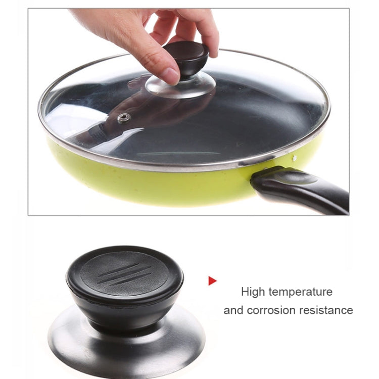 12 PCS Kitchen Universal Replaceable Pot Cover Handle Circular Plastic Knob, Pot Cover Plastic Knob