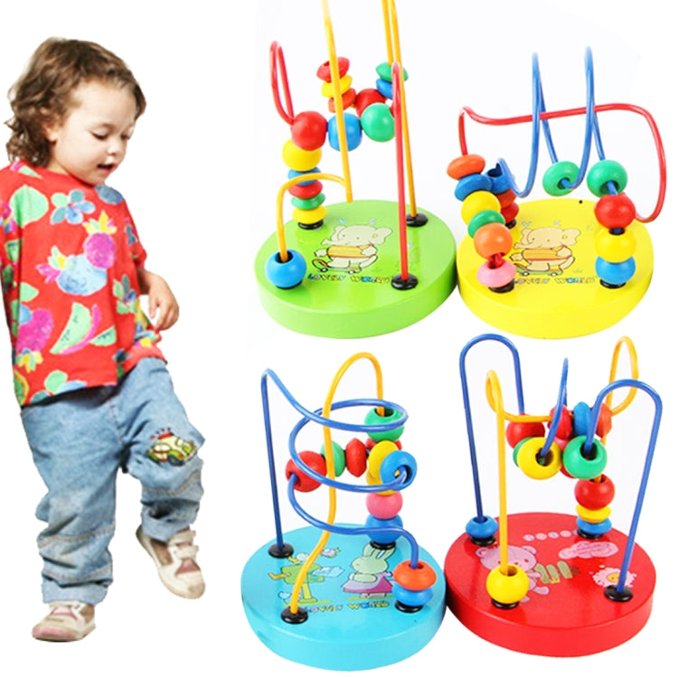 Educational Baby Kids Wooden Around Beads Toy Toddler Infant Intelligence Toys, MNCZJ-2365