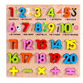 Baby Kids Wooden Puzzles Toys Educational Jigsaw Board Puzzle Toys Cognitive Plate(0-9 Arabic Numerals), 0~19 numbers Style, 0~9 numbers Style, vowel Style