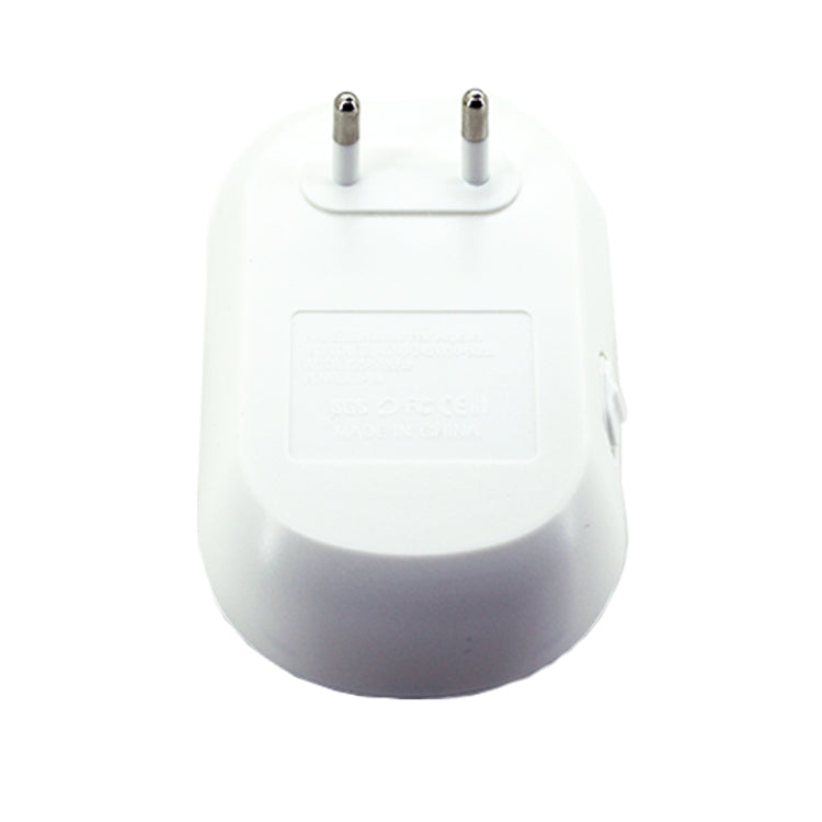 Electronic Ultrasonic Mosquito Rat Pest Control Repeller with LED Light, EU Plug AC90V-250V (White+Blue), EU Plug