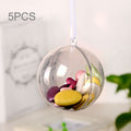 5 PCS Transparent Christmas Ball Hollow Plastic Sphere Ball Shaped Eternal Flower Ball Wedding Gifts Gift Box, Size: 6 x 6cm, Size: 6 x 6cm