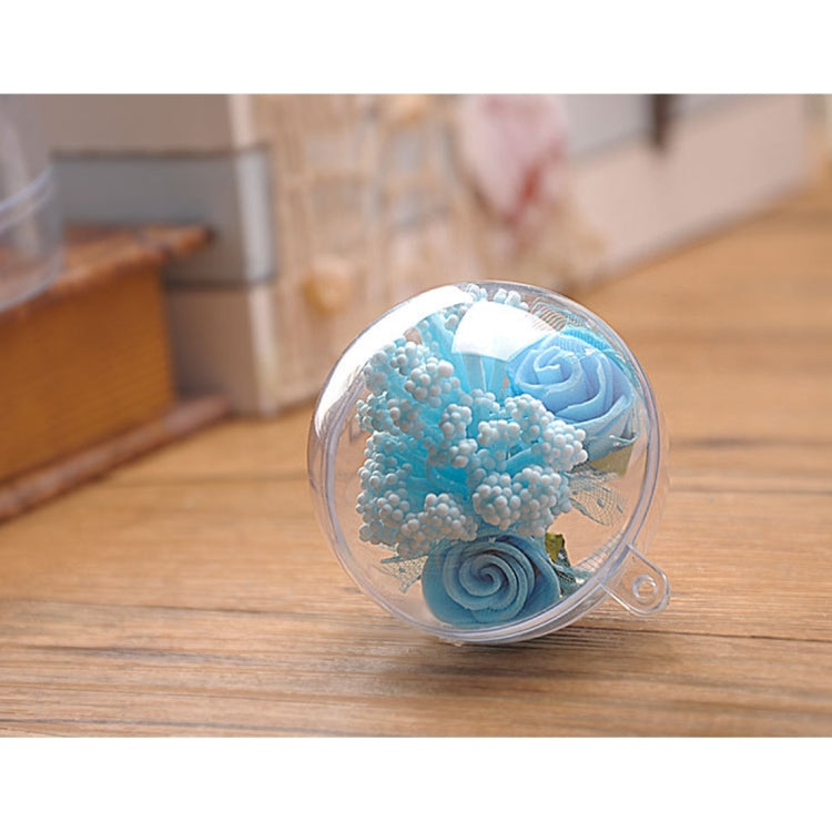5 PCS Transparent Christmas Ball Hollow Plastic Sphere Ball Shaped Eternal Flower Ball Wedding Gifts Gift Box, Size: 6 x 6cm, Size: 6 x 6cm