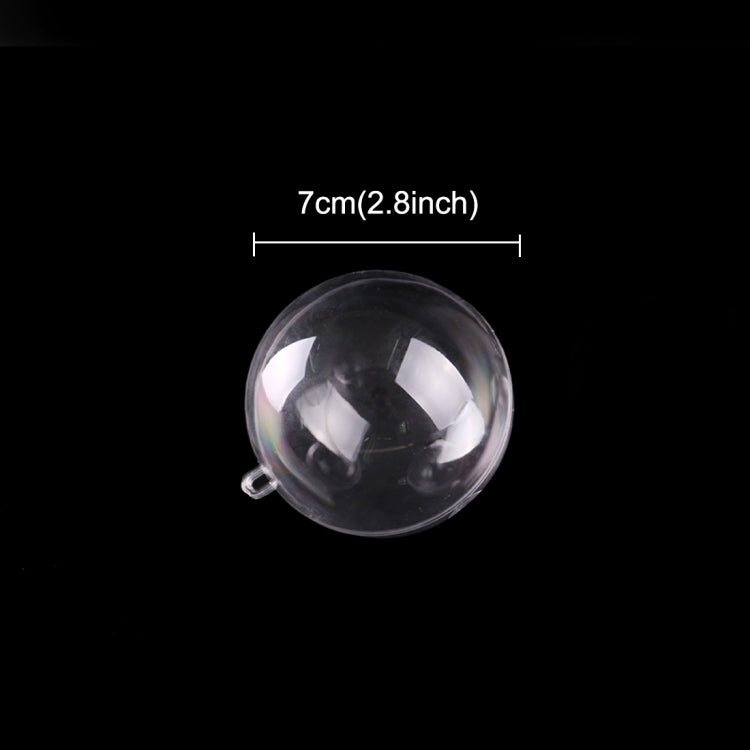 5 PCS Transparent Christmas Ball Hollow Plastic Sphere Ball Shaped Eternal Flower Ball Wedding Gifts Gift Box, Size: 7 x 7cm, Size: 7 x 7cm