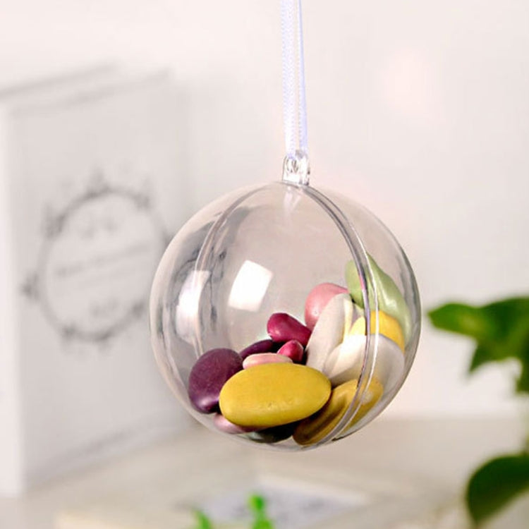 5 PCS Transparent Christmas Ball Hollow Plastic Sphere Ball Shaped Eternal Flower Ball Wedding Gifts Gift Box, Size: 7 x 7cm, Size: 7 x 7cm