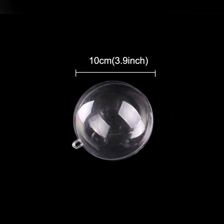 5 PCS Transparent Christmas Ball Hollow Plastic Sphere Ball Shaped Eternal Flower Ball Wedding Gifts Gift Box, Size: 10 x 10cm, Size: 10 x 10cm
