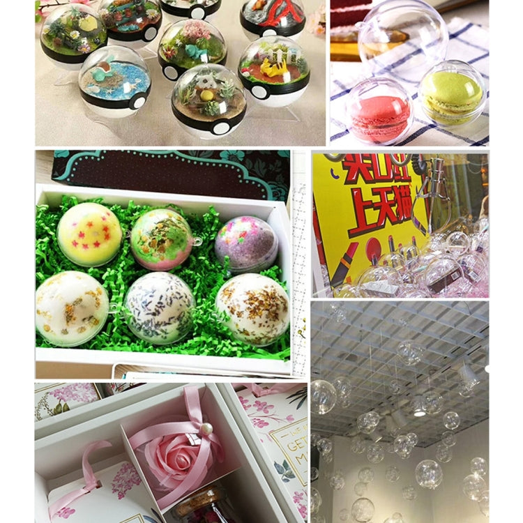 5 PCS Transparent Christmas Ball Hollow Plastic Sphere Ball Shaped Eternal Flower Ball Wedding Gifts Gift Box, Size: 10 x 10cm, Size: 10 x 10cm