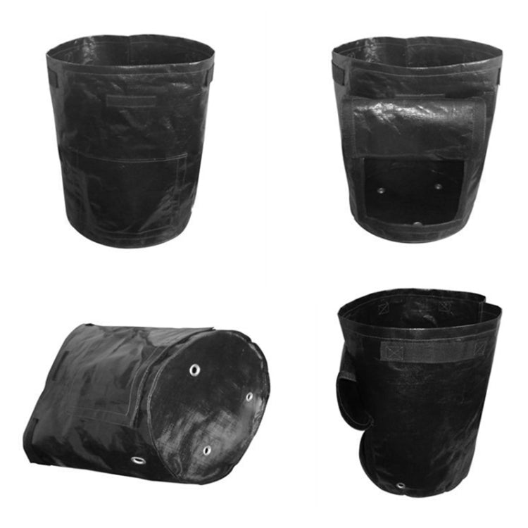 2 PCS 7 Gallons Potato Planting PE Bags Woven Fabric Bags Cultivation Garden Pots Vegetable Planting Bags Grow Bags Farm Garden Supplies, Orange, Yellow, Green, Black